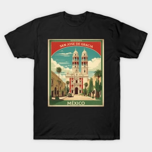 San Jose de Gracia Aguascalientes Mexico Vintage Tourism Travel T-Shirt